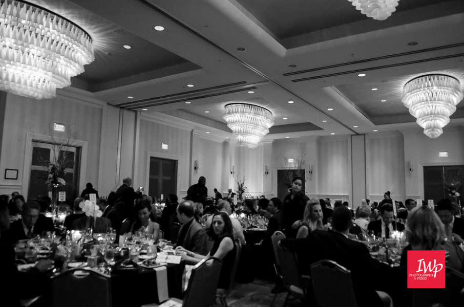 Room set up for the Helene Foundation Gala photographed by IWP Photography & Video